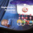 LKNUIYIE Timming Baby Musical Crib Mobile with Light and Projector, Mobile for Crib with Remote Control Function