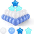 STARBOLO Ball Pit Balls - 200 Bulk Mixed Blue Stars, Crush Proof Plastic Children's Toy Balls for Birthday Party