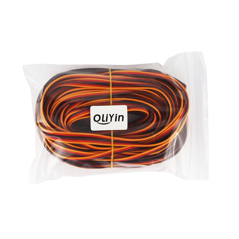 50 Feet 22AWG Servo Extension Cable Wire, 60 Cores Cord Lead for RC Helicopter Drone Cars DIY Accessories