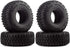 INJORA 4Pcs 1.55" Soft Rubber Wheel Tires for RC Crawler Car D90 TF2 Tamiya CC01 LC70 LC80