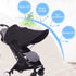 Baby Stroller Sun Shade with Mosquito Net Sun Shield Anti-UV Toddlers Stroller Canopy Summer Pram Sunshade Awning Breathable Pushchair Buggy Sun Rain Cover for Car Seat Jogger Accessories