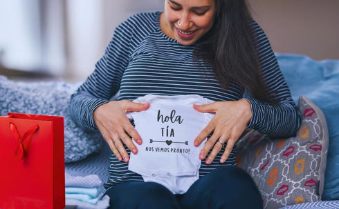 Generic "Hola Tia Nos Vemos Pronto" Pregnancy Announcement Outfit Gift for Expecting Aunties