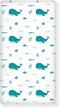 Winpema Blue Whale Anemons Fishes Seaweeds Waves Fitted Crib Sheet Blue Whale Baby