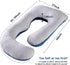 cauzyart 55 Inches Pregnancy Maternity Pillows for Sleeping U-Shape Full Body Pillow Support - for Back, HIPS, Legs