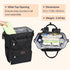 Backpack, Pack BabbleRoo Diaper Bag Multifunction Nappy Changing Bag with Changing Pad, Stroller Straps & Pacifier