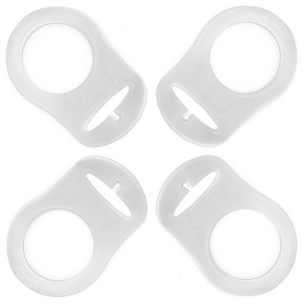 PUTSKA Pacifier Silicone Adapter Rings for Pacifier Holder and Clip MAM-Compatible