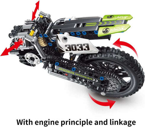 Mesiondy Sets,Toys (476 Motorcycle Toy Building Blocks Kit,Stem Bricks for Boys & Adults,Build A Model Motorcycle