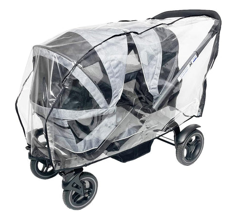 SASHA'S Rain and Wind Cover for Graco Modes Adventure Stroller Wagon, Clear Design with Ventilation Holes