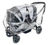 SASHA'S Rain and Wind Cover for Graco Modes Adventure Stroller Wagon, Clear Design with Ventilation Holes