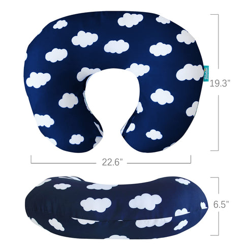 2 Pack Cozy Biloban Nursing Pillow Cover for Breastfeeding Pillow, Ultra Soft and Nursing Slipcovers, Snug Fits