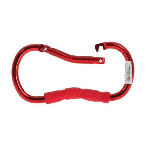 Nuby Large Handy Hook Carabiner Stroller Clip, Textured Soft Grip, Colors May Vary