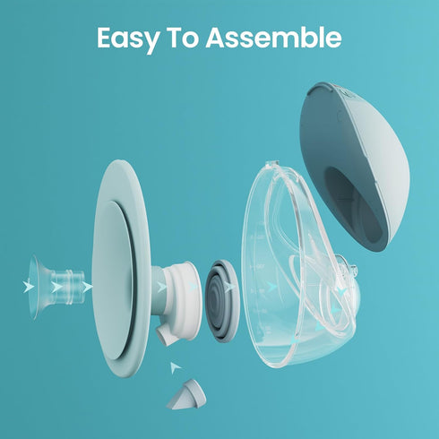 P20 Set P20 (160ml/5.4oz, 24mm 1 Set Paruu Full Replacement Collector Cup, for Wearable Breast Pump Double-Layer