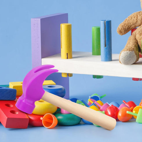 Hammer Hammers Wooden Toys Simulation Maintenance Tools Educational Toys for Kids Birthday Party Games Supplies