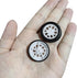uxcell 30mm Rubber RC Wheel Tires - DIY Model Robots, 4pcs, White and Black