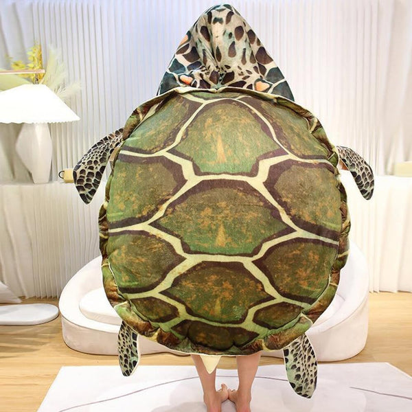 Wearable Turtle Shell Pillows, Creative Tortoise Plush Pillow Toy, Funny Dress Up Gifts for Boys and Girls