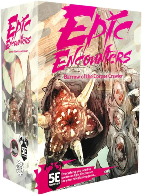Epic Encounters: Barrow of The Corpse Crawler - RPG Fantasy Roleplaying Game with Huge Boss Miniature