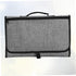 Portable Diaper Changing Mat - Grey Foldable Storage Pad for Newborns