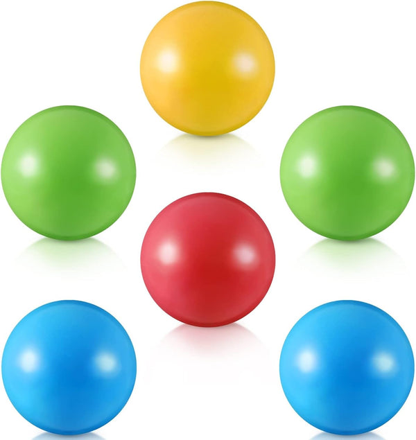 Civaner 6 Pieces Multi Colored Plastic Replacement Balls Small Bulldozer Popper Toy