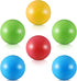 Civaner 6 Pieces Multi Colored Plastic Replacement Balls Small Bulldozer Popper Toy