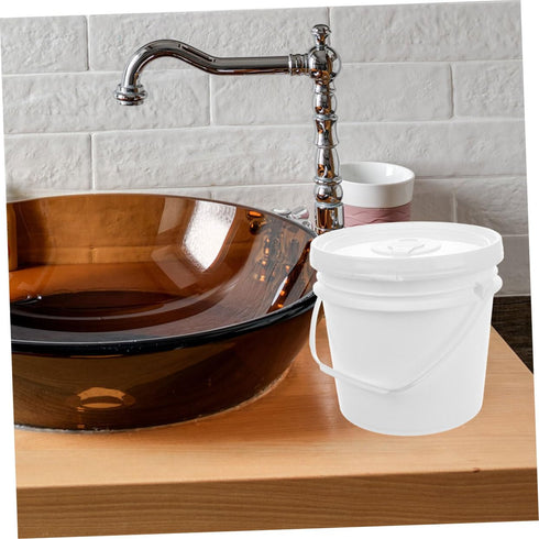 HEATSHAKING 2pcs Plastic Wipes Bucket Lid Handle Portable Wipe Holder Dispenser for Home Office Travel Car Food Grade
