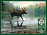 Cobble Hill 1000 Piece Puzzle - Moose Crossing, Sample Poster Included