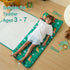 beeweed Toddler Nap Mat, Rollup Kid Sleeping Mat with Removable Pillow & Minky Blanket for Daycare Travel