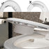 YEYDYQPT 5 (1.7" 3.3") Toilet Pee Splash Guard with Powerful Suction Urine Deflector Blocks Leaks Improved Large