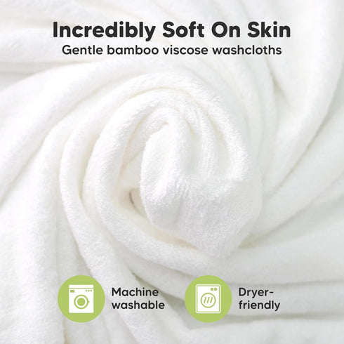 Set Baby Hooded Towel and Washcloth - Perfect for Newborns