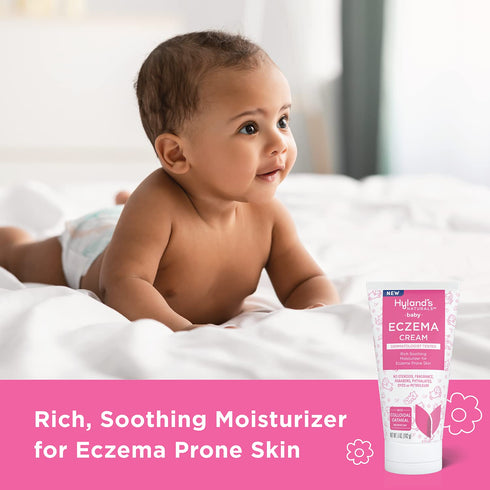 Hyland's Naturals Baby Eczema Cream, Rich Soothing Moisturizer for Eczema Prone Skin, 5 ounce