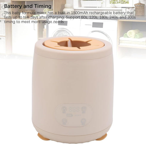 generic 4 50 75mm Electric Baby Formula Mixer Low Noise Automatic Infant Bottle Shaker Mixing Modes Compatible