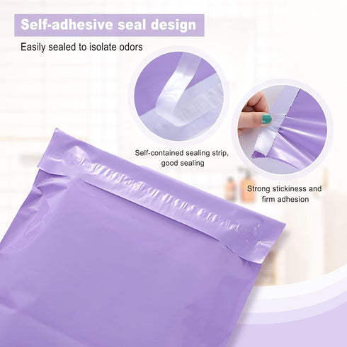 Set 200 Adult Diaper Disposal Bags, of Dirty Diaper Bags Disposable, Self-adhesive Seal, Waterproof and Leak-proof