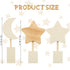 3 Set Barydat Pcs Boho Nursery Shelf Decor Wooden Moon and Star Nursery Decor Cute Bohemian Children Kids Decoration