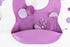 Silicone Baby Bibs for Infant Toddler Feeding, Muted Purple Multi Set Pack of 3, Waterproof and Soft