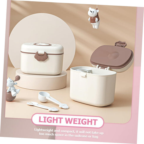 PERSELOSO Portable Baby Formula Container Airtight Seal Travel Milk Powder Dispenser for Infants Waterproof Food