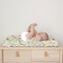 Watercolor Flowers Changing Pad Covers, Colorful Floral Leaves Sheets for Boy Girl, 32''x16''
