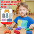 6Pcs Fidget Toys for Kids Adults, Textured Sensory Stones for Autism ADHD Kids CalmingSilicone Worry Stones