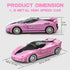 Remote Control Car - Pink RC Cars for Girls - Rechargeable Racing Vehicle Toy with LED Headlight for Kids Age 3+