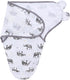 3 Pack 100% Elephants,0-3Months) LAT Swaddle Blanket with zip Baby Girl Boy-Easy Adjustable Infant Sleep Sack Wrap