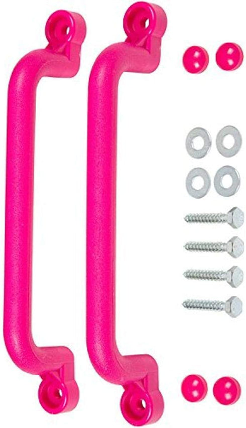 Swing Set Stuff Playground Handles with SSS Logo Sticker, Pink, 13"