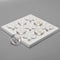 NIKKY HOME Acrylic Tic Tac Toe Wood Board Game, Classic Decorative Travel Game for Family