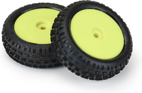 Pro-line Racing Wedge Carpet Tires MTD Yellow Mini-B Front PRO829812 for RC Cars