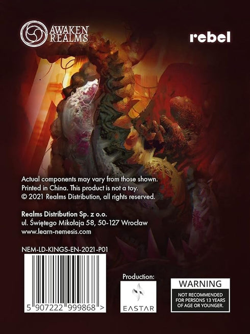 Nemesis: Lockdown: Kings - Board Game Expansion by Awaken Realms, Sci-Fi Horror Strategy Game for Adults & Teens Ages