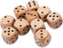 STAHLHAMMERS 10 Pack Wooden Dice Set - Standard 16mm 6 Sided - Perfect