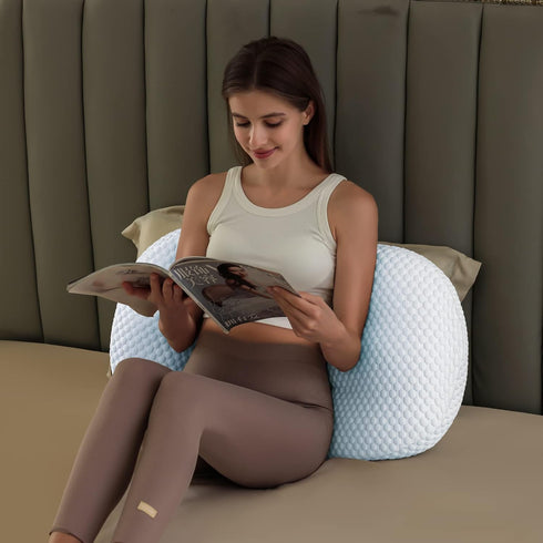 ele ELEOPTION Pregnancy Pillow for Sleeping Pregnant Women Soft Pregnancy Body Pillow, Support for Back, HIPS Maternity