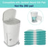 RUNDE 6 Pack 330 280 Diaper Disposal Liner Refills Compatible with Janibell Akord Slim Adult Diaper Disposal System(NOT