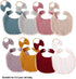 Baby Bib Bow Headband, Newborn Bandana Drooling Teething Muslin Saliva Towel, Adjustable Cotton Gauze Lace Bib