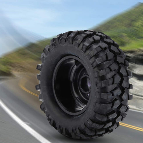 RC Car Tires, 4 Pcs Rubber Tyres for 1:10 Rock Crawler Off-Road Remote Control Car Accessory