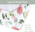 ZoUbqchY Summer 32''16'' Bloom Rose Green Leaves Changing Pad Coves for Baby Girl Boy Boho Floral Fitted Change Table