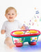 Baby Toys for 6 to 12 Months - Drum Musical Instruments Rotating Light Up Toys for 12-18 Months Kids