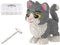MIKIJOYS Cat Building Blocks with Organizer Bins | Grey | Micro 3D Animal